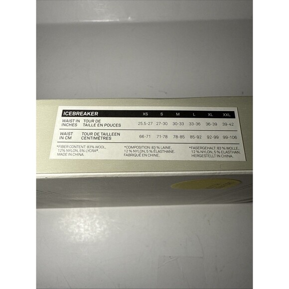 Mens Icebreaker Merino Anatomica Stretch Wool Boxer Black Size: XXL NEW IN BOX - Picture 8 of 8